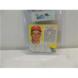 1953 RED MAN #17 BASEBALL PLAYER CARD DEL ENNIS