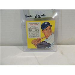 1955 RED MAN #22 BASEBALL PLAYER CARD HANK BAUER