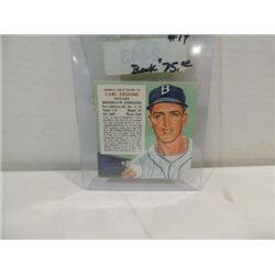 1955 RED MAN #14 BASEBALL PLAYER CARD CARL ERSKINE