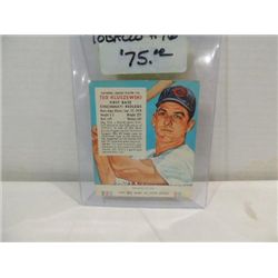 1955 RED MAN #16 BASEBALL CARD TED KLUSZEWSKI