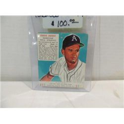 1952 RED MAN #12 BASEBALL CARD EDDIE YOOST