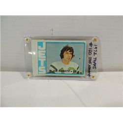 1972 TOPPS #100 FOOTBALL PLAYER CARD JOE NAMATH
