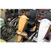 Image 1 : ORANGE VITA 3 WHEELED MOBILITY SCOOTER ( NO CHARGER AND SOME DAMAGE TO FRONT PANEL )