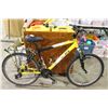 Image 1 : YELLOW KUWAHARA 24 SPEED FRONT SUSPENSION MOUNTAIN BIKE