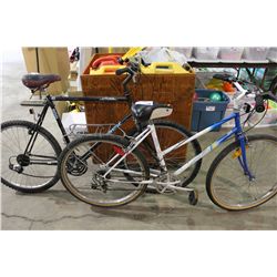 2 BIKES: BLACK TREK MOUNTAIN BIKE & BLUE SKYLINE MOUNTAIN BIKE