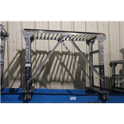 4'8" X 2' ADJUSTABLE MOBILE ROLLER CONVEYOR