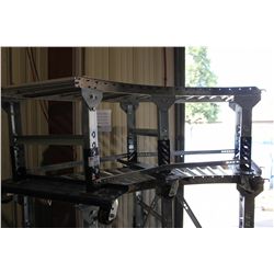 4" X 2' ADJUSTABLE CURVED MOBILE ROLLER CONVEYOR