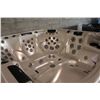 Image 3 : CAL SPAS PLATINUM SERIES HOT TUB WITH OYSTER INTERIOR AND 8' MAHOGANY CABINET.  C/W: