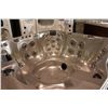 Image 3 : CAL SPAS COLEMAN SERIES HOT TUB WITH OYSTER OPAL INTERIOR AND 7' LIGHT GREY CABINET. C/W: