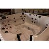 Image 3 : CAL SPAS COLEMAN SERIES HOT TUB WITH WHITE INTERIOR AND CHARCOAL 74" X 84" CABINET. C/W: