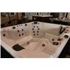 Image 4 : CAL SPAS COLEMAN SERIES HOT TUB WITH WHITE INTERIOR AND CHARCOAL 74" X 84" CABINET. C/W: