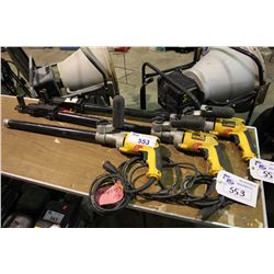 3 DEWALT ELECTRIC DRYWALL GUNS