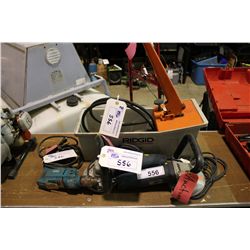 2 ANGLE GRINDERS, DRILL AND RIGID PARTS WASHER