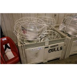 BIN OF LARGE SHOP LIGHTS (BIN NOT IN SALE)