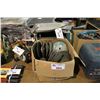 Image 1 : BOX OF ASSORTED GRINDING DISCS AND ROUTER BENCH