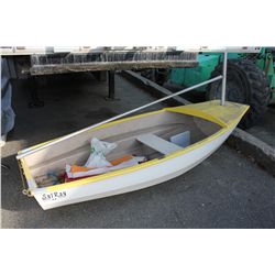 SYLRAY FIBERGLASS SAILBOAT WITH YELLOW TRIM