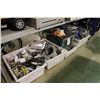 Image 1 : 5 BINS OF ASSORTED ELECTRICAL AND BUILDING MATERIALS