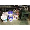 Image 1 : LOT OF BUILDING SUPPLIES AND FAN