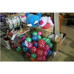 LARGE LOT OF PRIZE TOYS AND STUFFED ANIMALS