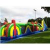 Image 2 : 2 PIECE INFLATABLE CHILDREN'S OBSTACLE COURSE  WITH SLIDE
