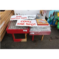 RING TOSS GAMES AND  COVER THE SPOT 