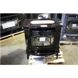 HAMPTON H305 TIMBERLINE BROWN CAST WOOD BURNING STOVE