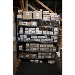 SHELF OF ASSORTED REGENCY FIREPLACE PARTS (SHELF NOT IN SALE)