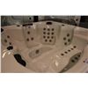 Image 4 : CAL SPAS AMERICAN SERIES HOT TUB WITH IVORY INTERIOR AND 7.5' CAL CUSTOM CABINET. C/W: