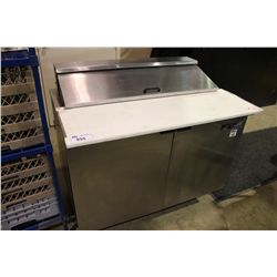 TRUE STAINLESS STEEL 2 DOOR COOLED PREP STATION