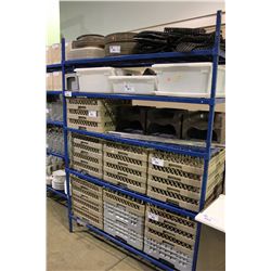 LOT OF TRAYS, UTENSILS AND GLASS TRAYS