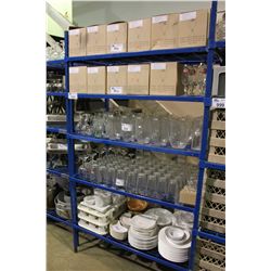 LOT OF DISHWARE AND GLASSWARE