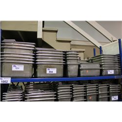 SHELF OF METAL INSERT TRAYS