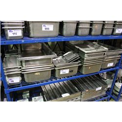 SHELF OF METAL INSERT TRAYS