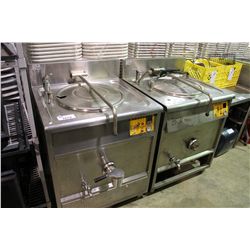 2 STAINLESS STEEL SOUP KETTLES