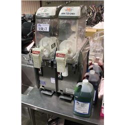 ELMECO MODEL FC2 2 STATION SLUSH MACHINE WITH PRODUCT