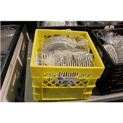 2 BINS OF ASSORTED PLATEWARE