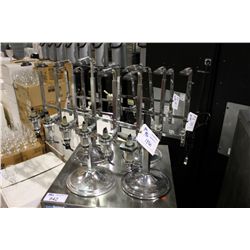 4 LIQUOR BOTTLE DISPENSERS