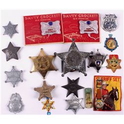 Vintage Western Toy Badge Collection