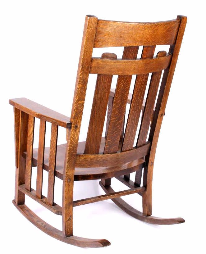 Antique Phoenix Chair Co. Mission Style Oak Rocker