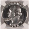 Image 2 : 1958 WASHINGTON QUARTER, PROOF-67