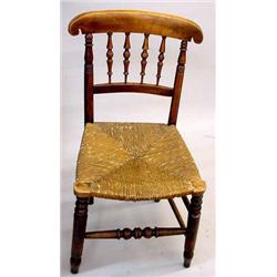 SET OF FOUR COUNTRY ENGLISH SIDE CHAIRS