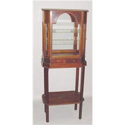 TWO-PIECE CURIO CABINET