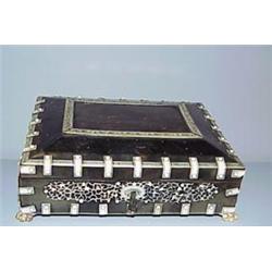 HORN AND IVORY BOX