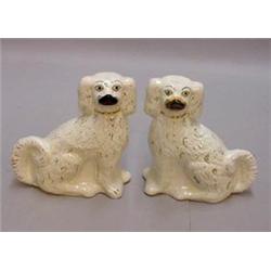 PAIR OF STAFFORDSHIRE DOGS