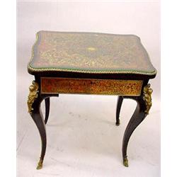 FRENCH STYLE SEWING TABLE WITH BOULE DETAIL