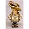 Image 1 : MAJOLICA BUST OF A EUROPEAN LADY
