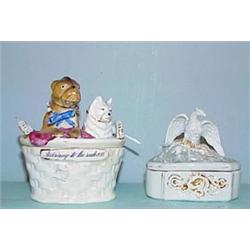 TWO STAFFORDSHIRE BOXES