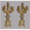 Image 1 : PAIR OF FRENCH CHAMPLEVE CANDELABRA