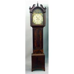HEPPLEWHITE GRANDFATHER'S CLOCK WITH INLAY