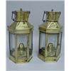Image 1 : PAIR OF BRASS SHIPS' LANTERNS